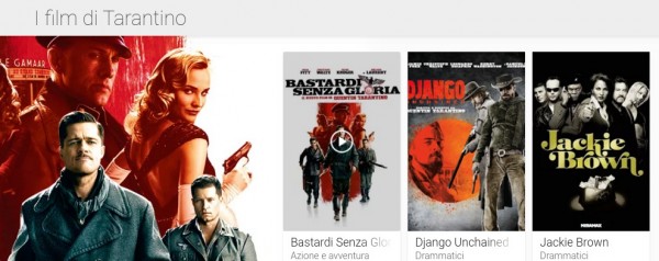 Film su Google Play collezione tarantino