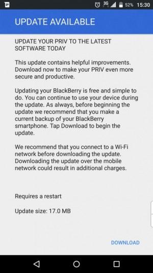 BlackBerry Priv patch Febbraio
