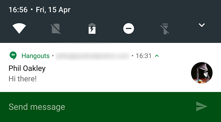 Android N risposte veloci lockscreen
