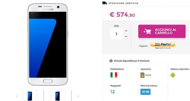 Samsung Galaxy S7 promo a 574,90 euro