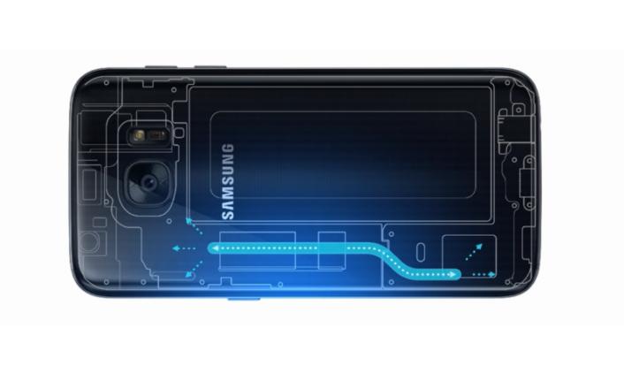 Samsung Galaxy S7 sistema di raffredamento