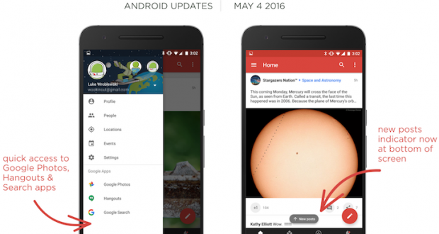 Google Plus per Android 7.8