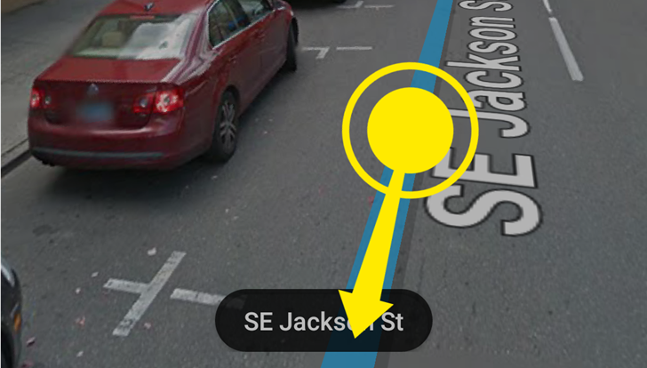 Google Street View aggiornamento spostamento