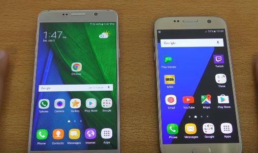 La nuova TouchWiz UI del Galaxy Note 7 Vs l'attuale TouchWiz UI del Galaxy S7