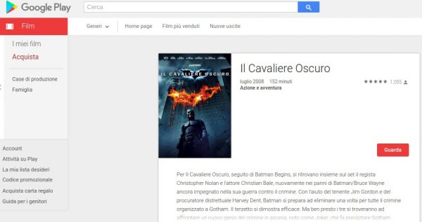 Il Cavaliere Oscuro   Film su Google Play