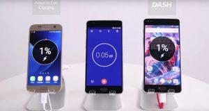 OnePlus 3 vs Samsung Galaxy S7 ricarica rapida