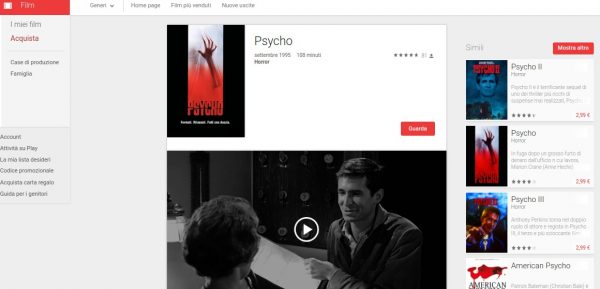 Psycho   Film su Google Play
