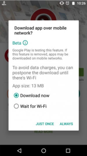 Il download delle app dal Play Store potrà essere limitato alle reti WiFi (1)