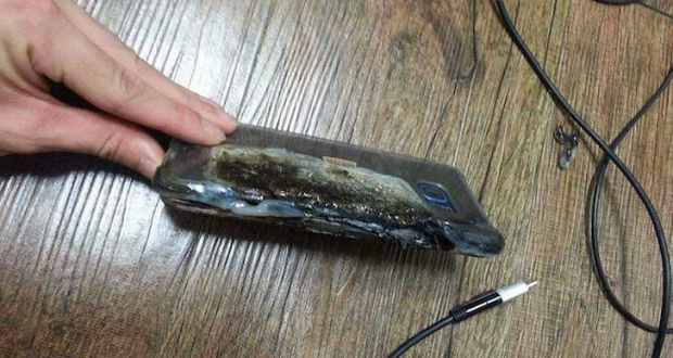 Samsung Galaxy Note 7 esploso