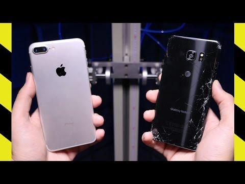 Samsung Galaxy Note 7 vs iPhone 7 drop test