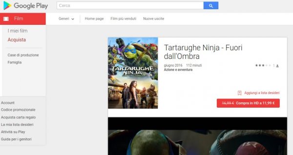 Tartarughe Ninja   Fuori dall Ombra   Film su Google Play