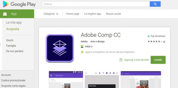 Adobe Comp CC   App Android su Google Play