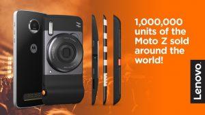 Lenovo ha venduto 1 milioni di Motorola Moto Z