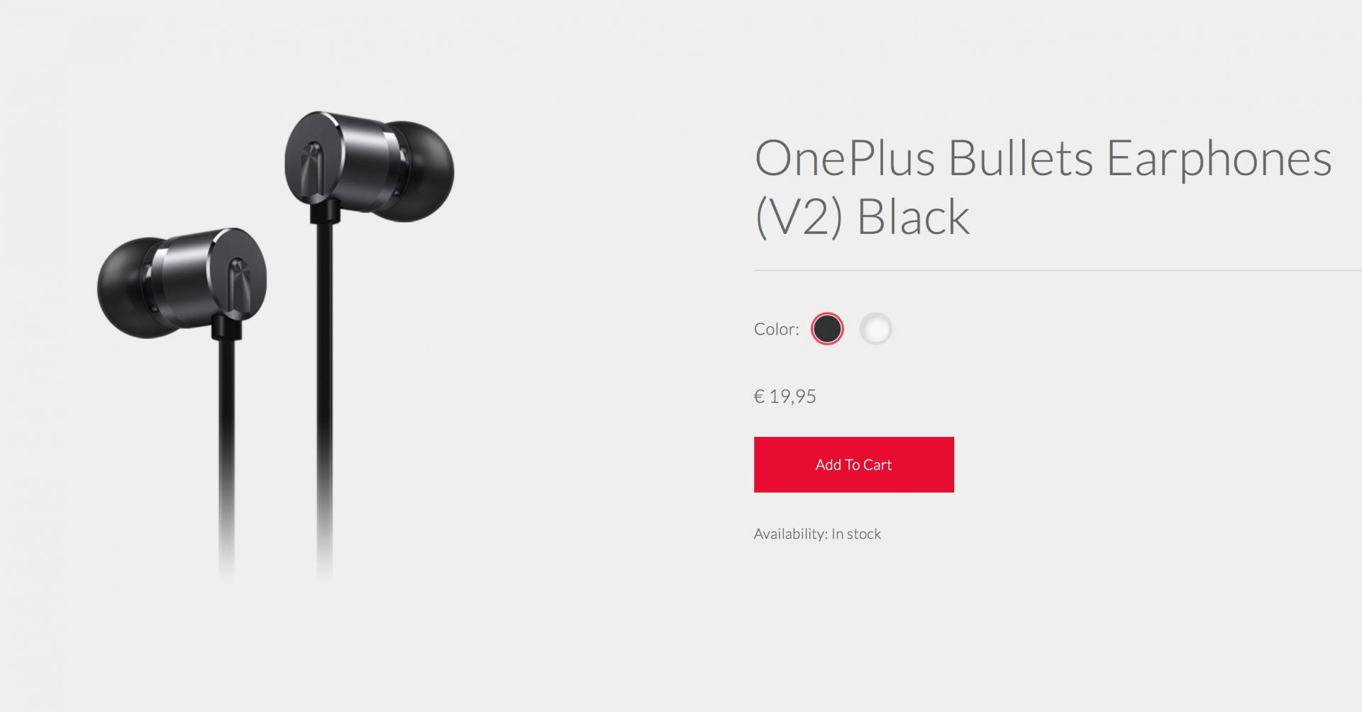 OnePlus Bullets V2 a 19,95 euro