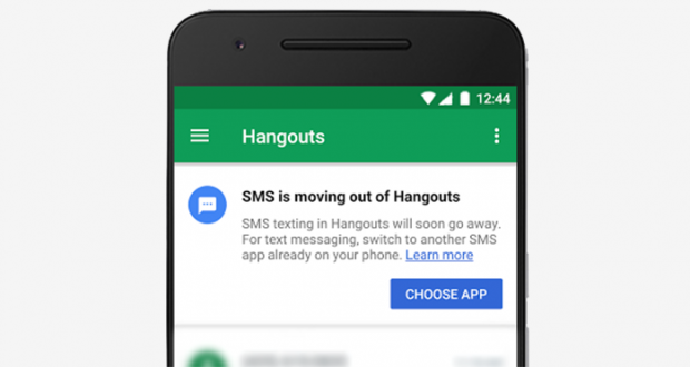 Hangouts rimozione SMS