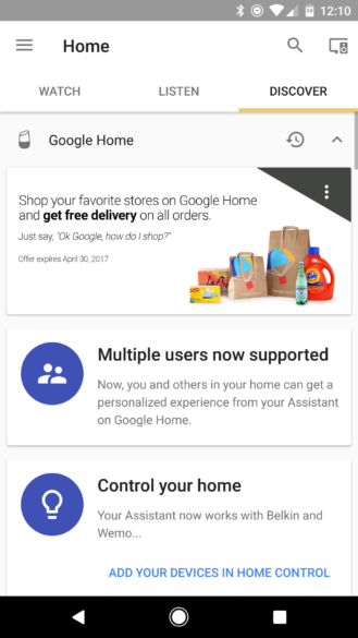 Google Home multi utente