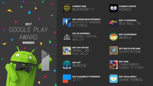 Google Play Award 2017