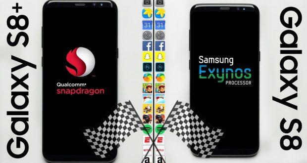 amsung Galaxy S8 (Snapdragon) vs. Samsung Galaxy S8 (Exynos)
