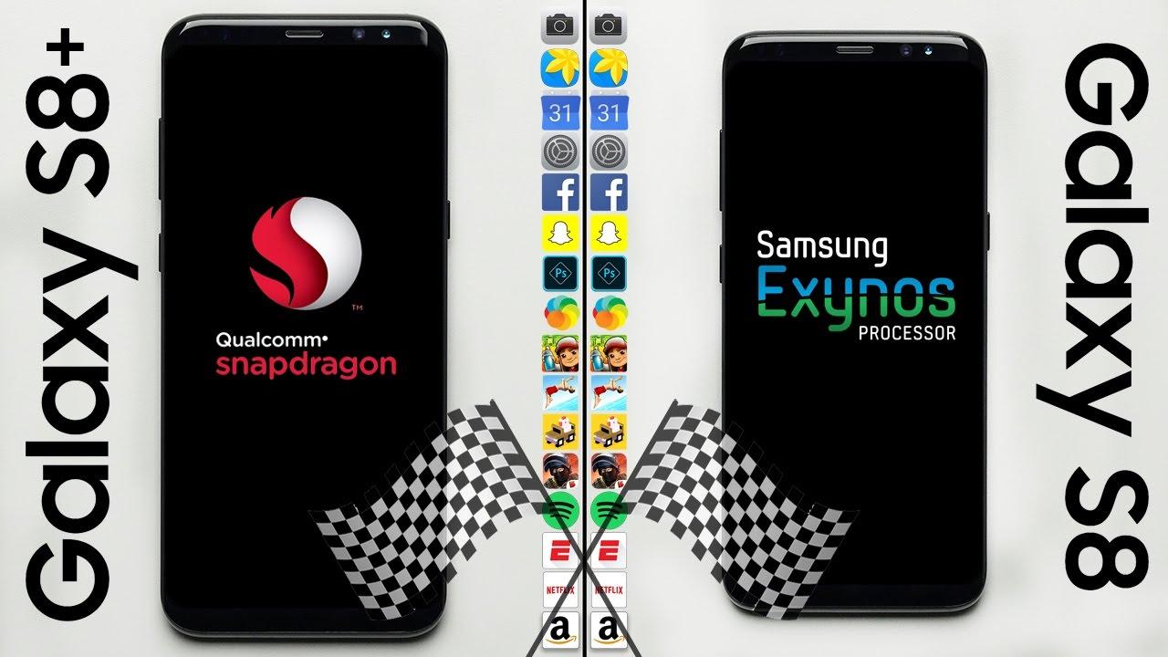 amsung Galaxy S8 (Snapdragon) vs. Samsung Galaxy S8 (Exynos)