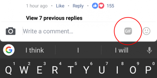 Facebook commenti GIF