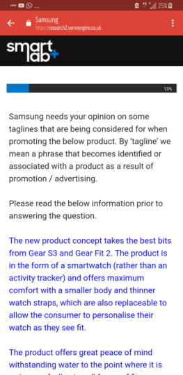 Samsung Gear Fit Pro sondaggio
