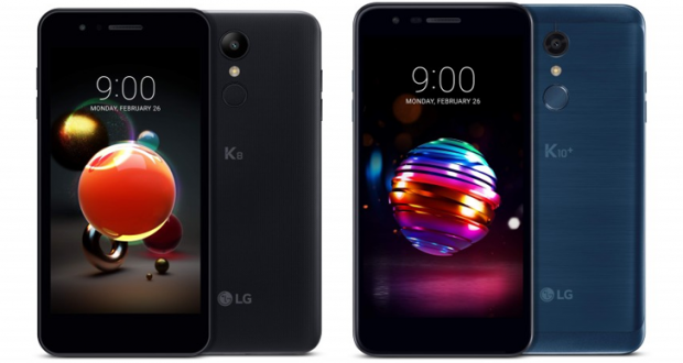 LG K8 e LG K10 2018