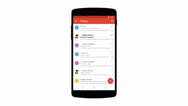Gmail per Android smart reply