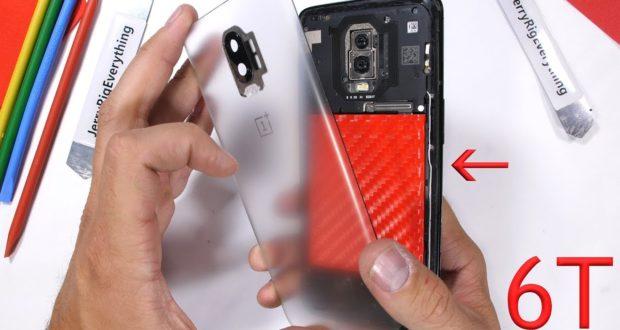OnePlus 6T back cover trasparente