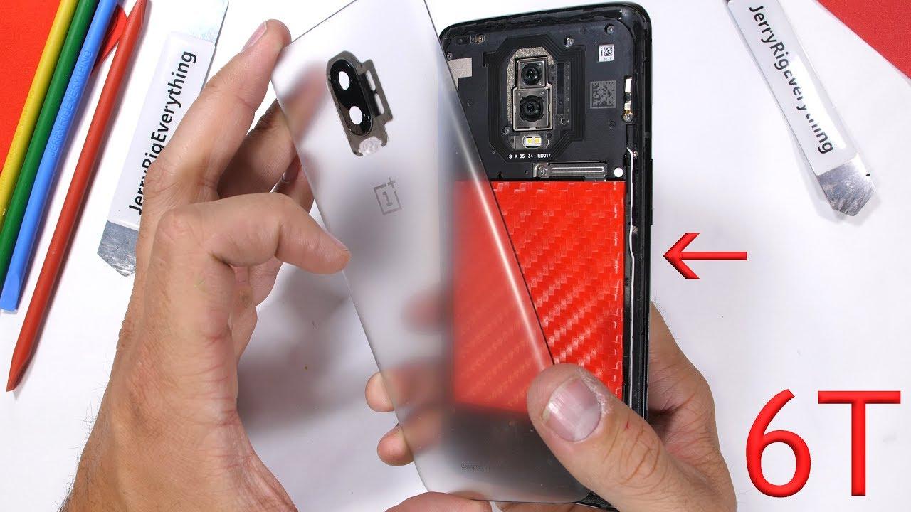 OnePlus 6T back cover trasparente