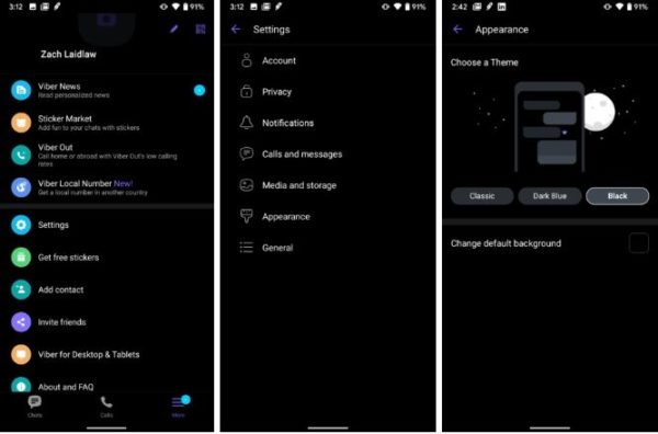 Viber Dark Mode