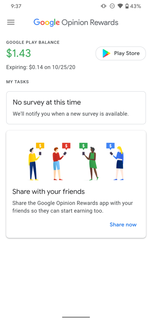 Google Opinion Rewards data di scadenza