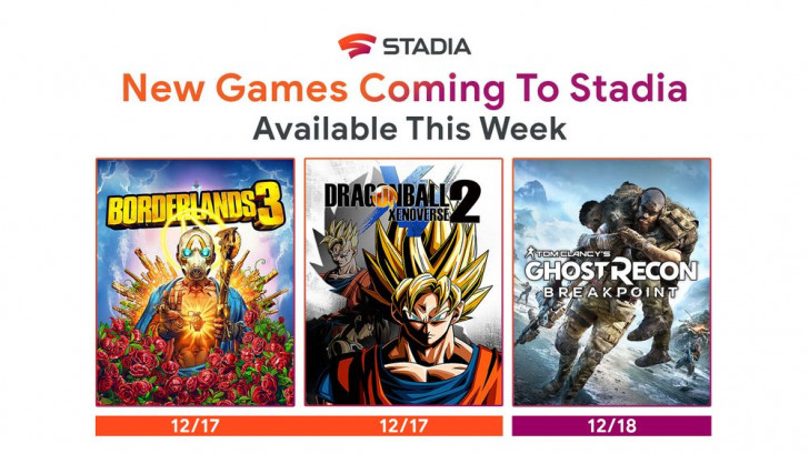 Google Stadia nuovi giochi dicembre 2019