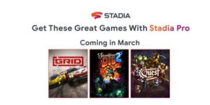 Google Stadia Pro giochi gratis marzo 2020