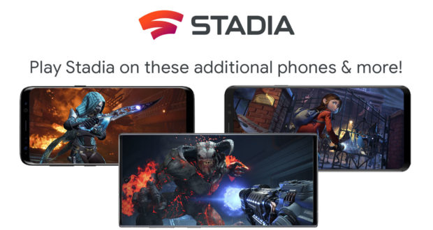 Google Stadia Samsung Galaxy