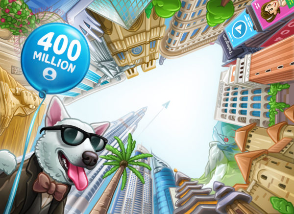 Telegram 400 milioni