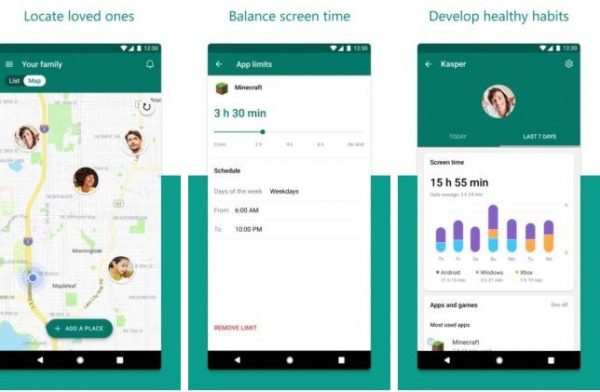 Microsoft Family Safety app