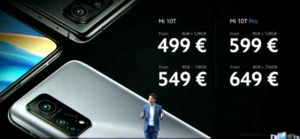 Xiaomi Mi 10T e Mi 10T Pro prezzi ITA