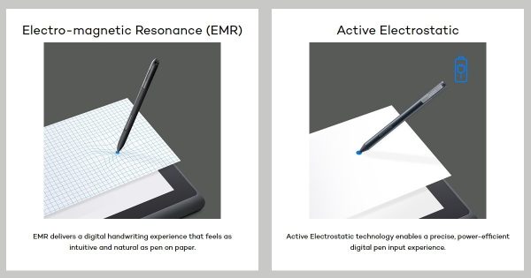 S Pen EMR vs AES