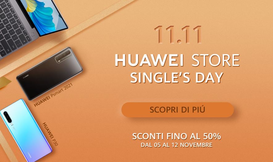 Huawei Store offerte Single's Day 11-11 2020