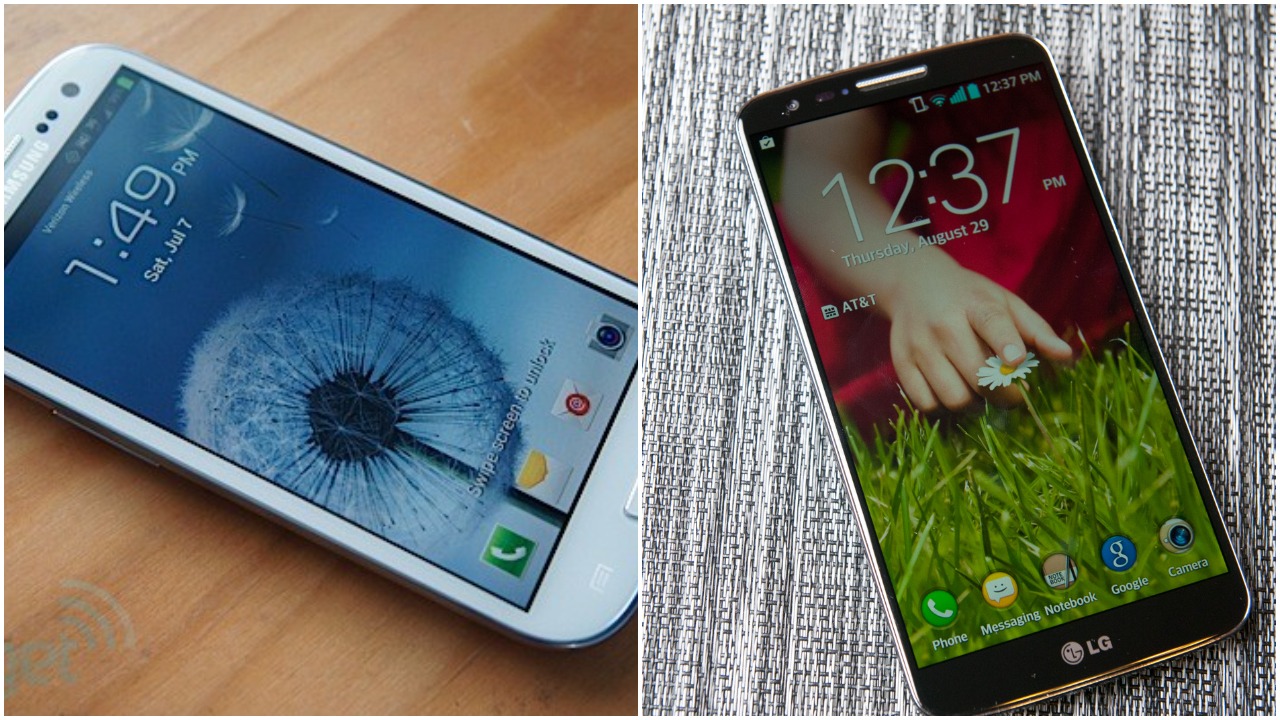 Samsung Galaxy S3 ed LG G2 Android 11