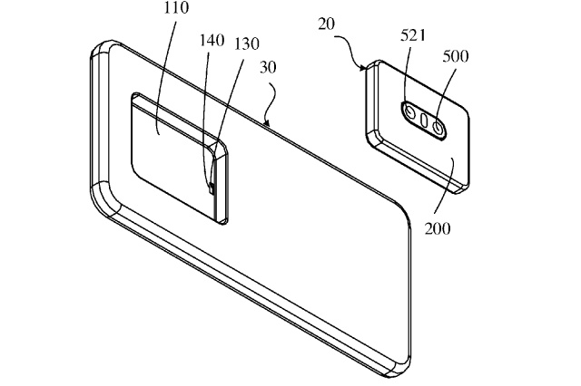 OPPO brevetto smartphone fotocamere modulari