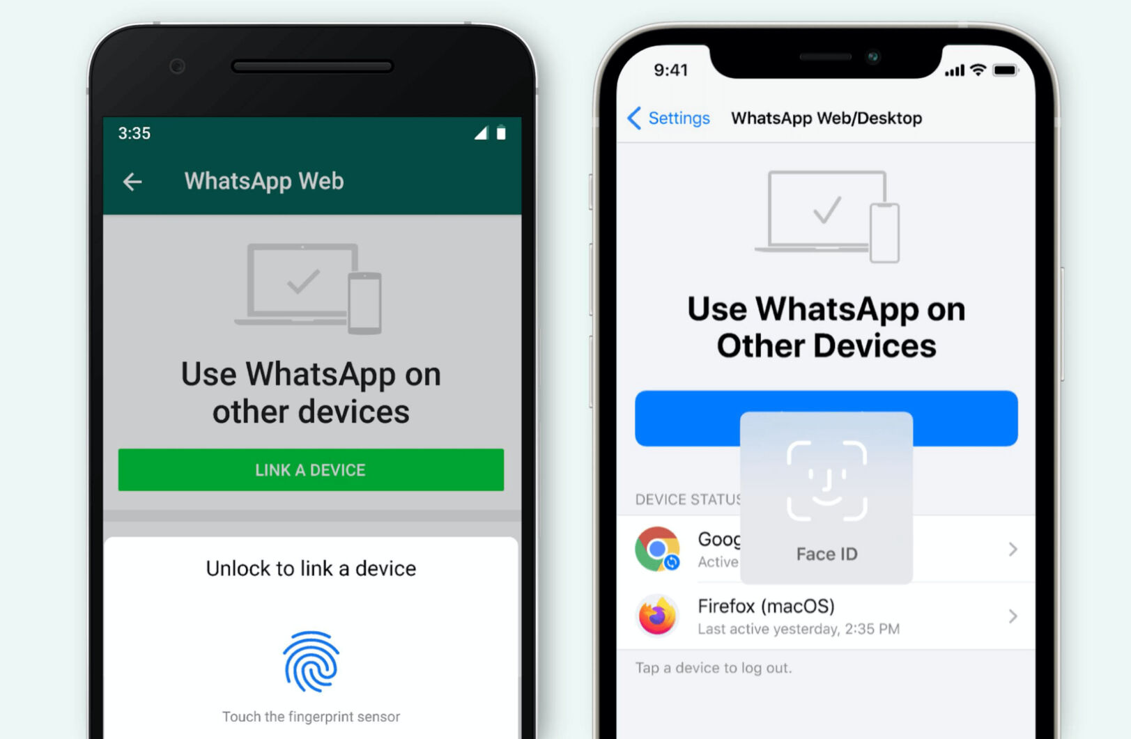 WhatsApp autenticazione biometrica app desktop