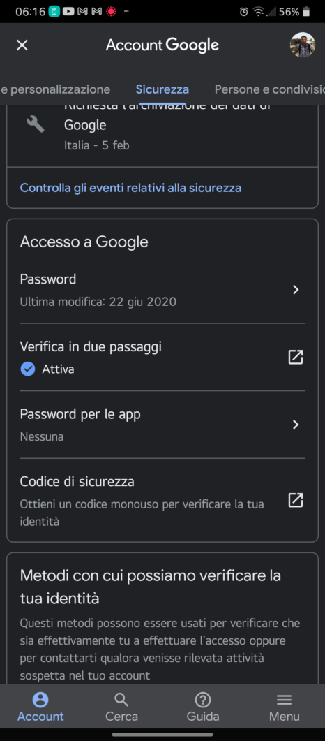 Yubikey 5C NFC account Google (5)