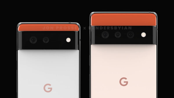 Google Pixel 6 e Pixel 6 Pro render
