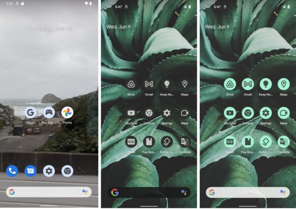 Android 12 tema dinamico icone app