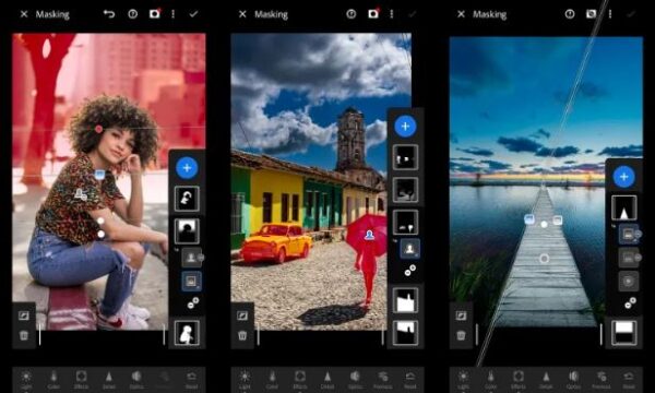 Adobe Lightroom maschera IA su Android