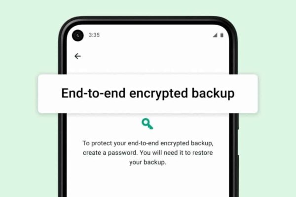 WhatsApp backup crittografia end-to-end E2EE