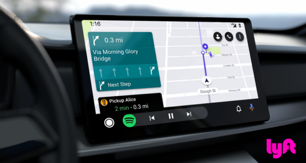 Android Auto app Lyft
