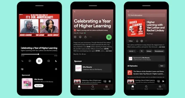 Spotify pubblicità cliccabili