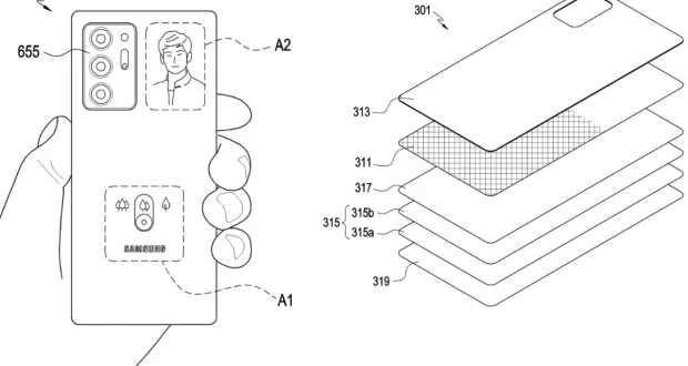 Samsung brevetto smartphone display trasparente